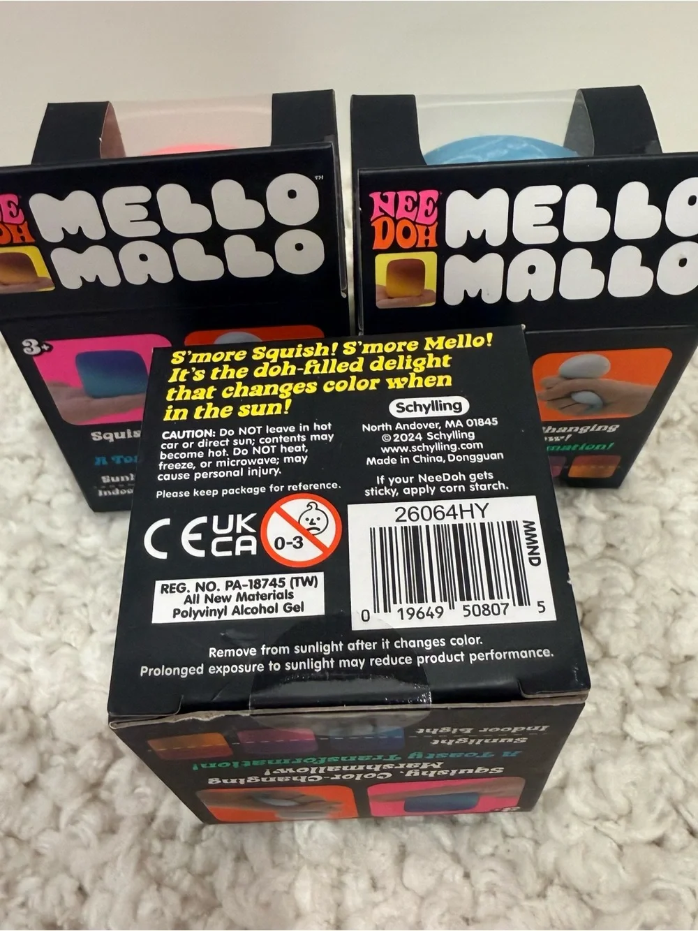 Needoh Mello Mallo Squishy Color-Changing Marshmallow Set